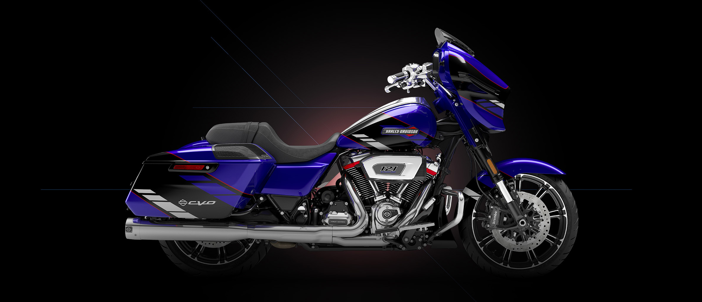 2025 CVO Street Glide Blue Streak